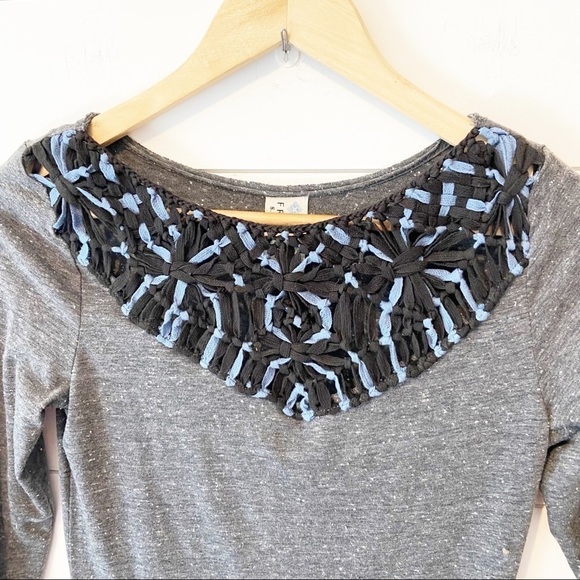 Free People Crochet Neckline Asymmetrical Dress - Picture 7 of 15